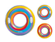 Φουσκωτή σαμπρέλα θαλάσσης Intex Swirly Whirly με χειρολαβές, 91x91cm, σε 2 επιλογές χρωμάτων