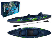 Σετ φουσκωτό κανό καγιάκ XQMAX Cruiser X3 2 θέσεων, με διπλό κουπί, αντλία χειρός και σχοινί ασφαλείας, 342x76x32cm