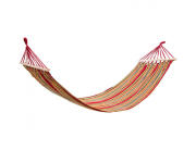 Heinner Αιώρα (YGH044) με ξύλο, 200x80cm, Κόκκινο/Κίτρινο