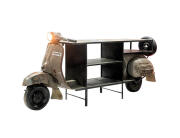 SPECIAL OBJECTS Μεταλλική ραφιέρα "Scooter" (74787) με 3 ράφια, λαμπτήρα Ε27 και διαστάσεις 260x70x113cm