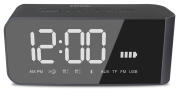 Crystal Audio BT Speaker AlarmClock Radio BTC2G Grey
