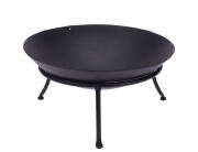 Εστία φωτιάς εξωτερικού χώρου με βάση, 57x27cm, Μαύρο