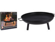 Εστία φωτιάς εξωτερικού χώρου , 59.5x12x59.5cm, Μαύρο