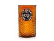 Ποτήρι Glass Drops Diamante (2393DB48) Από ανακυκλωμένο γυαλί, Χωρητικότητας 450ml, Διαστάσεων Ø 8 x Υ 13.5 cm, Topaz