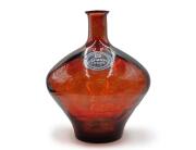Διακοσμητικό Βάζο Glass Drops Cherry Cream Meguino (4638DB738) Από ανακυκλωμένο γυαλί, Χωρητικότητας 20.5L, Διαστάσεων Ø 37 x Υ 46cm, Terracota