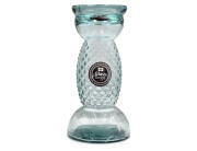 Κηροπήγιο Glass Drops Diamante (4773) Aπό 100% ανακυκλωμένο γυαλί, Διαστάσεων Ø 14 x Υ 28 cm