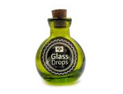 Glass Drops Διακοσμητικό Μπουκάλι με πώμα Βοlas (5321DB750) Aπό 100% ανακυκλωμένο γυαλί, Xωρητικότητας 125ml, Διαστάσεων Ø 7 x Υ 10 cm, Green