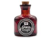 Διακοσμητικό Μπουκάλι με πώμα Glass Drops Ramos (5323DB738) Aπό 100% ανακυκλωμένο γυαλί, Xωρητικότητας 125ml, Διαστάσεων Ø 7 x Υ 10 cm, Terracotta