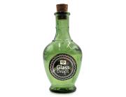 Διακοσμητικό Μπουκάλι με πώμα Glass Drops Andalucia (5620DB622) Aπό 100% ανακυκλωμένο γυαλί, Xωρητικότητας 250ml, Διαστάσεων Ø 8 x Υ 15 cm, Old Green