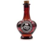 Διακοσμητικό Μπουκάλι με πώμα Glass Drops Navarra (5622DB738) Aπό 100% ανακυκλωμένο γυαλί, Xωρητικότητας 250ml, Διαστάσεων Ø 9 x Υ 15 cm, Terracotta