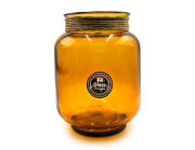 Διακοσμητικό Βάζο Glass Drops Hurricane Florero Enea (E4756DB48) Aπό 100% ανακυκλωμένο γυαλί, Χωρητικότητας 5L, Διαστάσεων Ø 20 x Υ 25 cm, Topaz