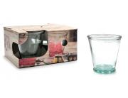 Σετ 4 ποτήρια San Miguel Bajo (XR2199.01) Aπό 100% ανακυκλωμένο γυαλί, Xωρητικότητας 220ml, Διαστάσεων Ø 19 x Υ 10cm