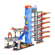 Παιδικό Γκαράζ Αυτοκινήτων 7 Ορόφων 92 x 46 x 71 cm με Αξεσουάρ HOMCOM 3A0-008