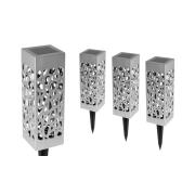 Σετ Ηλιακά Πλαστικά LED Φωτιστικά Κήπου 4 τμχ Inkazen 40001125