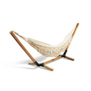 Inkazen Υφασμάτινη Διπλή Αιώρα με Βάση 310 x 90 x 100 cm Macrame 40040393