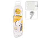 Πολύπριζο - 3x Schuko - Με Διακόπτη On/Off - Καλώδιο 1.4m - Λευκό