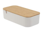 Κουτί οργάνωσης με καθρέφτη Excellent Houseware , 26x13x7cm - Καφέ/Λευκό