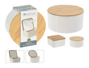 Κουτί οργάνωσης με καθρέφτη Excellent Houseware, σε 2 επιλογές σχεδίου - Καφέ/Λευκό