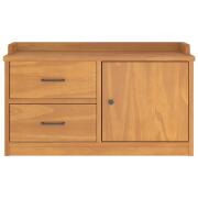 vidaXL 4010463 Sandnes Ξύλινος Πάγκος Χωλ 87x40x50 cm με Αποθηκευτικό Χώρο