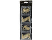 Γάντζοι Για Χριστουγεννιάτικα Στολίδια - 300 τεμάχια - Χρυσό