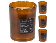 Αρωματικό κερί σε γυάλινο δοχείο 10x12.5cm, σε 3 επιλογές αρώματος