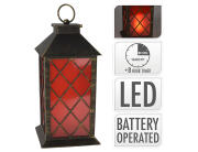 Διακοσμητικό φανάρι με χερούλι, φωτισμό LED και διαστάσεις 14x14x29cm