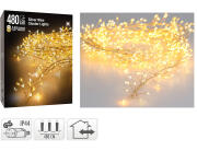 Deco 480 Φωτάκια MicroLED - 4.8 Μέτρα + 5 Μέτρα σύνδεσης , Πυκνή Διάταξη, Ασημί συρμάτινο καλώδιο - Θερμό λευκό