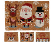 Χριστουγεννιάτικο πατάκι εισόδου με διαστάσεις 59x39x1.5cm, σε 3 επιλογές σχεδίου