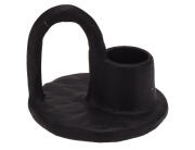 Διακοσμητικό Κηροπήγιο με χερούλι και διαστάσεις 7.5x6cm, Μαύρο