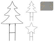 Επιδαπέδιο Διακοσμητικό με φωτισμό LED, Θερμό Λευκό, σε 2 επιλογές σχεδίου