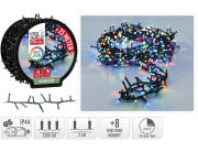 1250 Φωτάκια LED - 25 Μέτρα + 3 Μέτρα σύνδεσης , Kανονική Διάταξη, με χειριστήριο, 8 προγράμματα, Πράσινο καλώδιο PVC - Πολύχρωμο