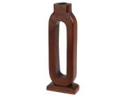 Διακοσμητικό Κηροπήγιο , Ξύλο μάνγκο, 12x5.5x30cm, Καφέ