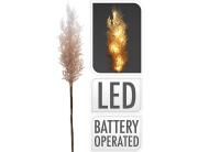 Διακοσμητικό κλαδί Pampas, με φωτισμό LED - 70cm