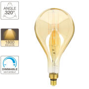XANLITE ΛΑΜΠΤΗΡΑΣ LED DECO GIANT DROP XXL PS160 E27 8W (60W) ΖΕΣΤΟ ΛΕΥΚΟ ΦΩΣ 1800K 800LM DIMMABLE