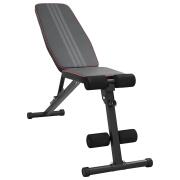 vidaXL Πτυσσόμενος Ρυθμιζόμενος Πάγκος Βαρών 230 kg Μαύρος Χάλυβας 42007903