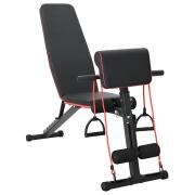 vidaXL Πάγκος Βαρών Μαύρο 131 x 41 x 100 εκ. 42007904