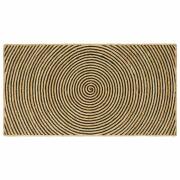 vidaXL Χαλί Φυσικό και Μαύρο 100 x 200 cm Γιούτα 42010740
