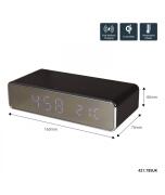 AvLink Recharge Black: Ψηφιακό ρολόι ασύρματης φόρτισης (Fast Charge)