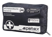 PETEX Κιτ πρώτων βοηθειών για οχήματα 43930004 DIN 13164-2022 μαύρο
