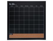 Εβδομαδιαίο Planner ArtiCasa με διαστάσεις 56x56x1,5cm - Μαύρο