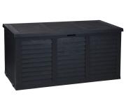 Μπαούλο Αποθήκευσης Κήπου με Χωρητικότητα 300lt και Διαστάσεις 120x52x58cm - Μαύρο