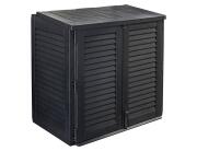 Μπαούλο Αποθήκευσης Κήπου με 2 Πόρτες, Χωρητικότητα 780lt και Διαστάσεις 117x74x110cm - Μαύρο