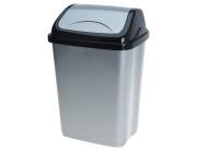 Κάδος Απορριμμάτων με Χωρητικότητα 5lt - Γκρι/Μαύρο