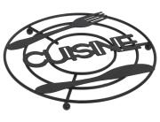 Σουπλά Μαγειρικών Σκευών - Μεταλλικό - 20x20x1.5cm