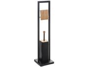 5Five Βάση Χαρτιού Τουαλέτας Με Πιγκάλ με διαστάσεις 20x20x80cm - Μαύρο