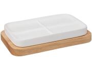 Θήκη για σαπούνι 5Five με διαστάσεις 13.2x8.6x2.7cm - Λευκή