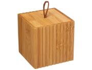 Κουτί Οργάνωσης 5five απο Ξύλο Bamboo, 9x9x9cm - Απόχρωση Ξύλου