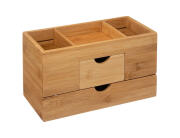 Κουτί Οργάνωσης Make up 5five από Ξύλο Bamboo, 24x12.2x14.5cm - Απόχρωση Ξύλου
