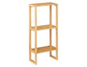 Επιδαπέδια Ραφιέρα Μπάνιου 5five με 3 ράφια - Ξύλο Bamboo - 35x20x84cm - Απόχρωση Ξύλου
