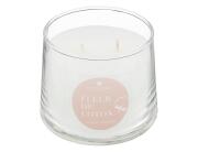 Αρωματικό κερί Izor Αtmosphera με διάρκεια καύσης 22 ώρες, άρωμα Cotton flower και διαστάσεις 10x8cm